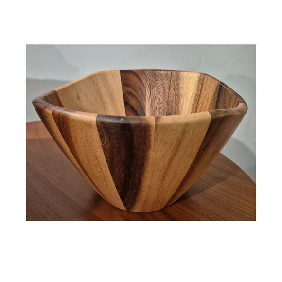 Acacia Wood Bowl (12"W x 7"H) - Picture 5 of 9